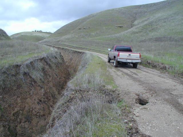 Muddy Road with Washout