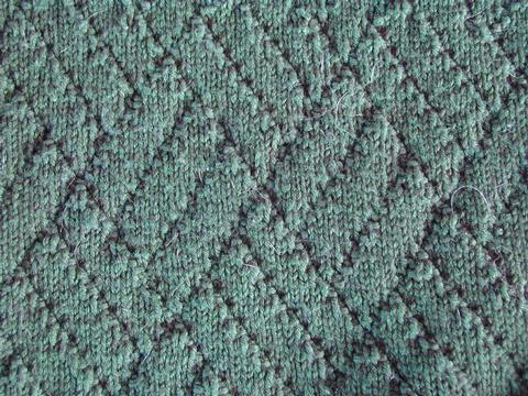 Jeff's Green Sweater,
pattern detail