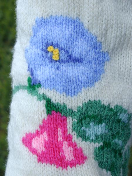 Intarsia
Work on the Sleeve