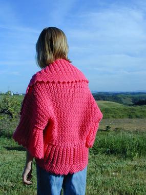 Raspberry Wrap - 3/4 back view